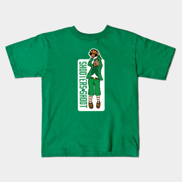 Shooting Shamrock Kids T-Shirt by Shooters Touch